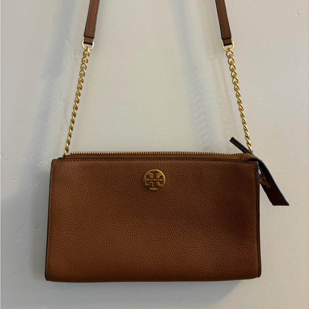 Tory Burch Tan Leather Crossbody Bag